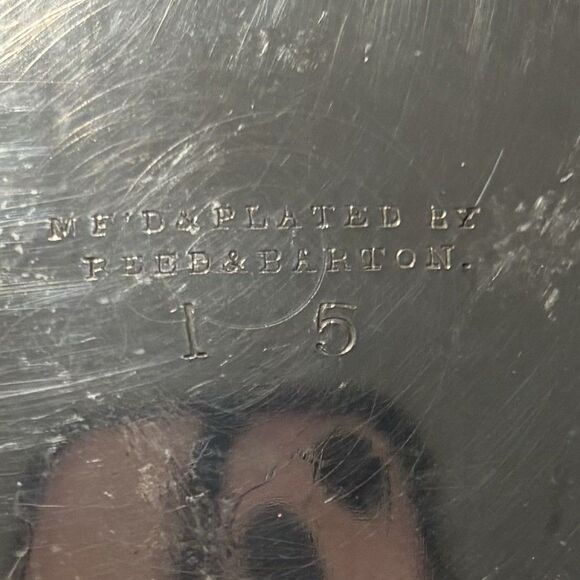 REED & BARTON Silverplate Coffee Pot Model 15 Floral Spout Finial 9.5” Ornate - Picture 4 of 7